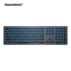 Awireless Двухрежимная портативная Проводная Беспроводная Арабская игровая мини-клавиатура с подсветкой 60 Rgb, Bluetooth, 60% механическая клавиатура