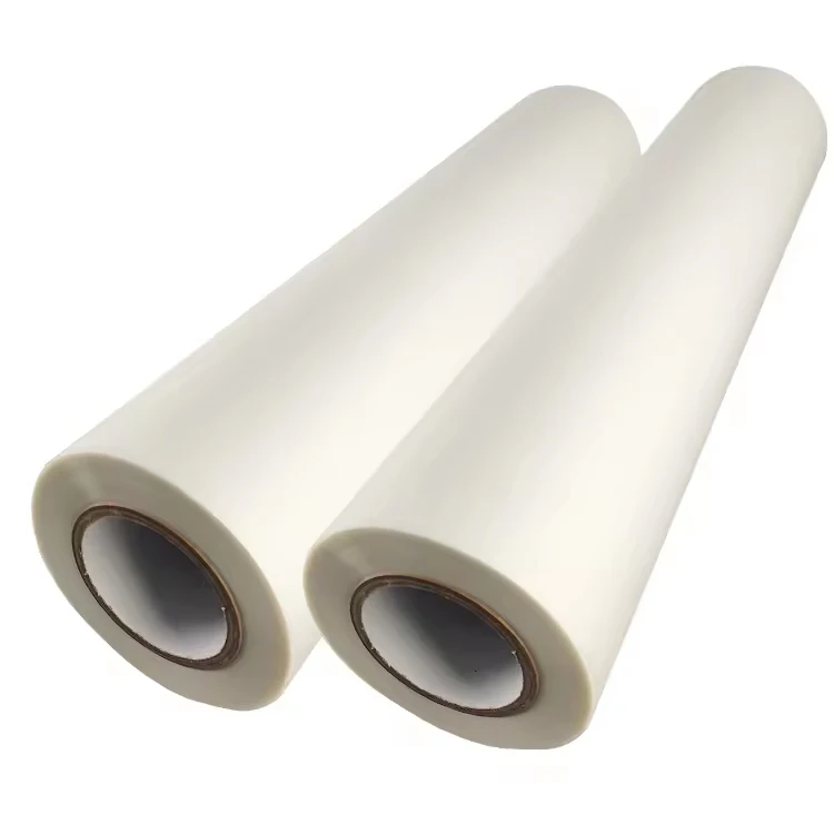 Custom size double single side dtf film roll 60cm 30cm 33cm dtf paper pet film roll for digital inkjet heat transfer printing