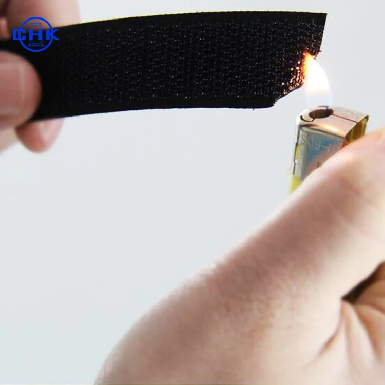 Fireproof Hook Strap Hook And Loop Fasteners Nylon Fire Retardant Hook And Loop Tape