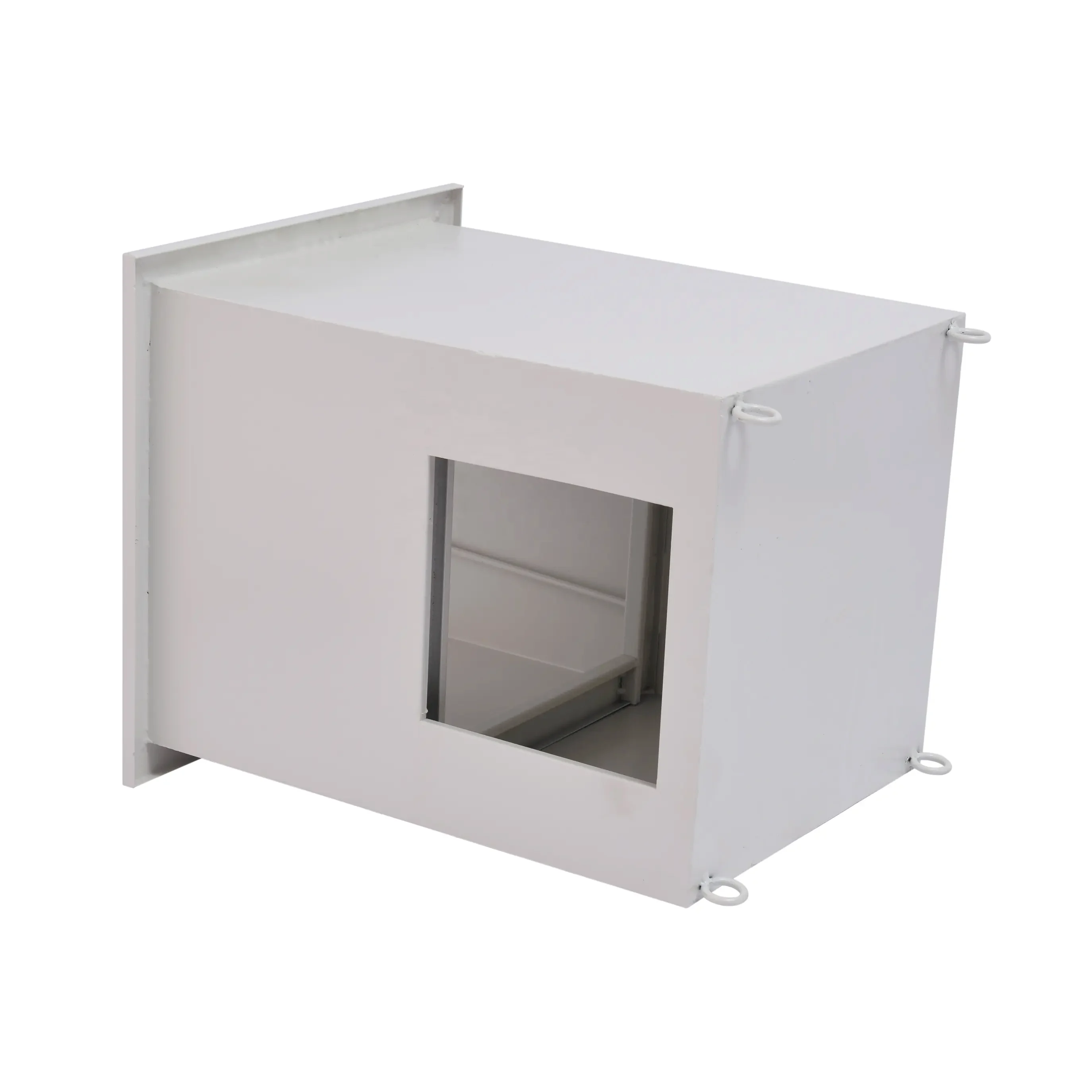 Custom air conditioning parts White steel plate air duct outlet diffuser Food industry ventilation filter box grille