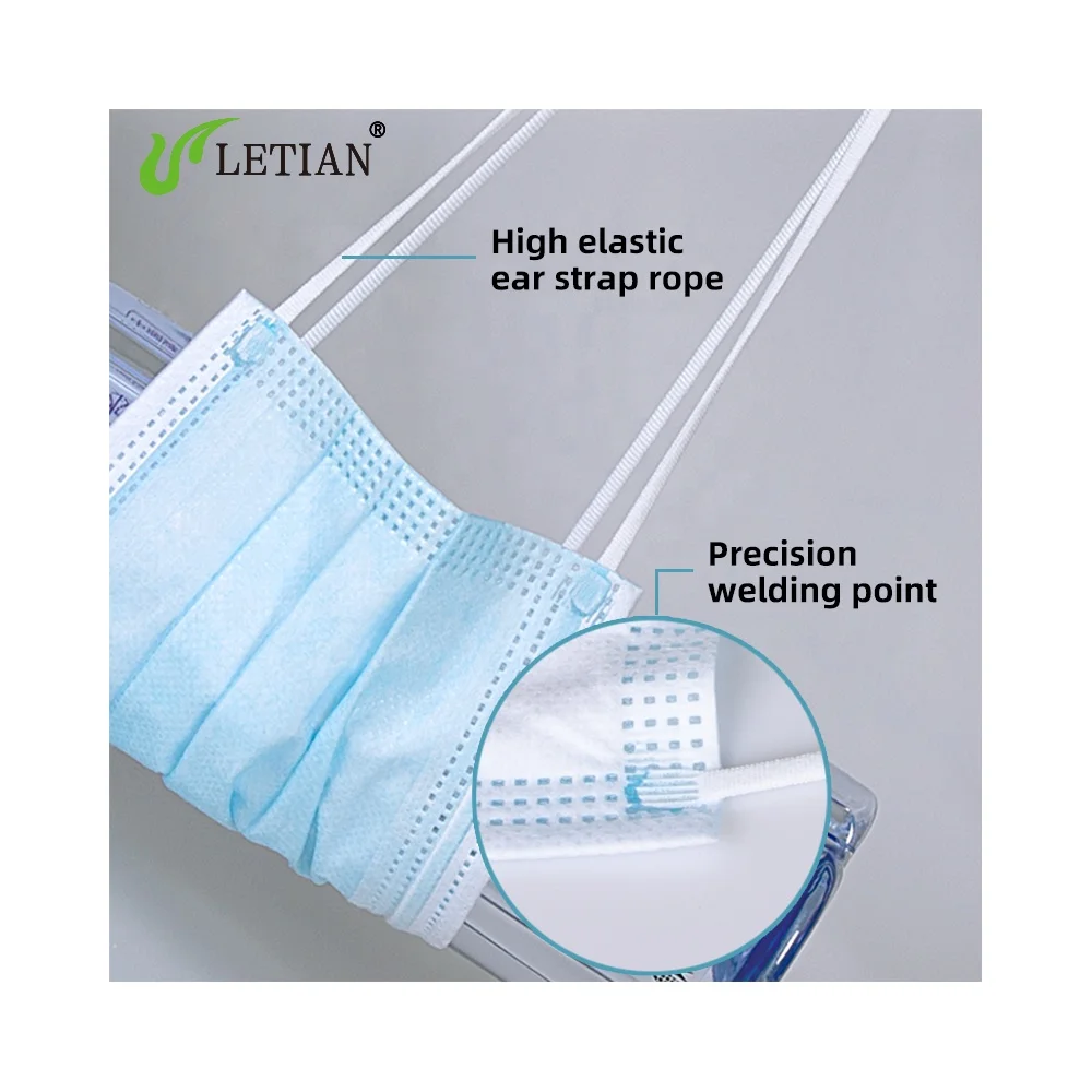 Letian Medical Protective 3ply  Disposable Mask  Astm Level 2 Surgical Grade Kids Mask Medical Mask