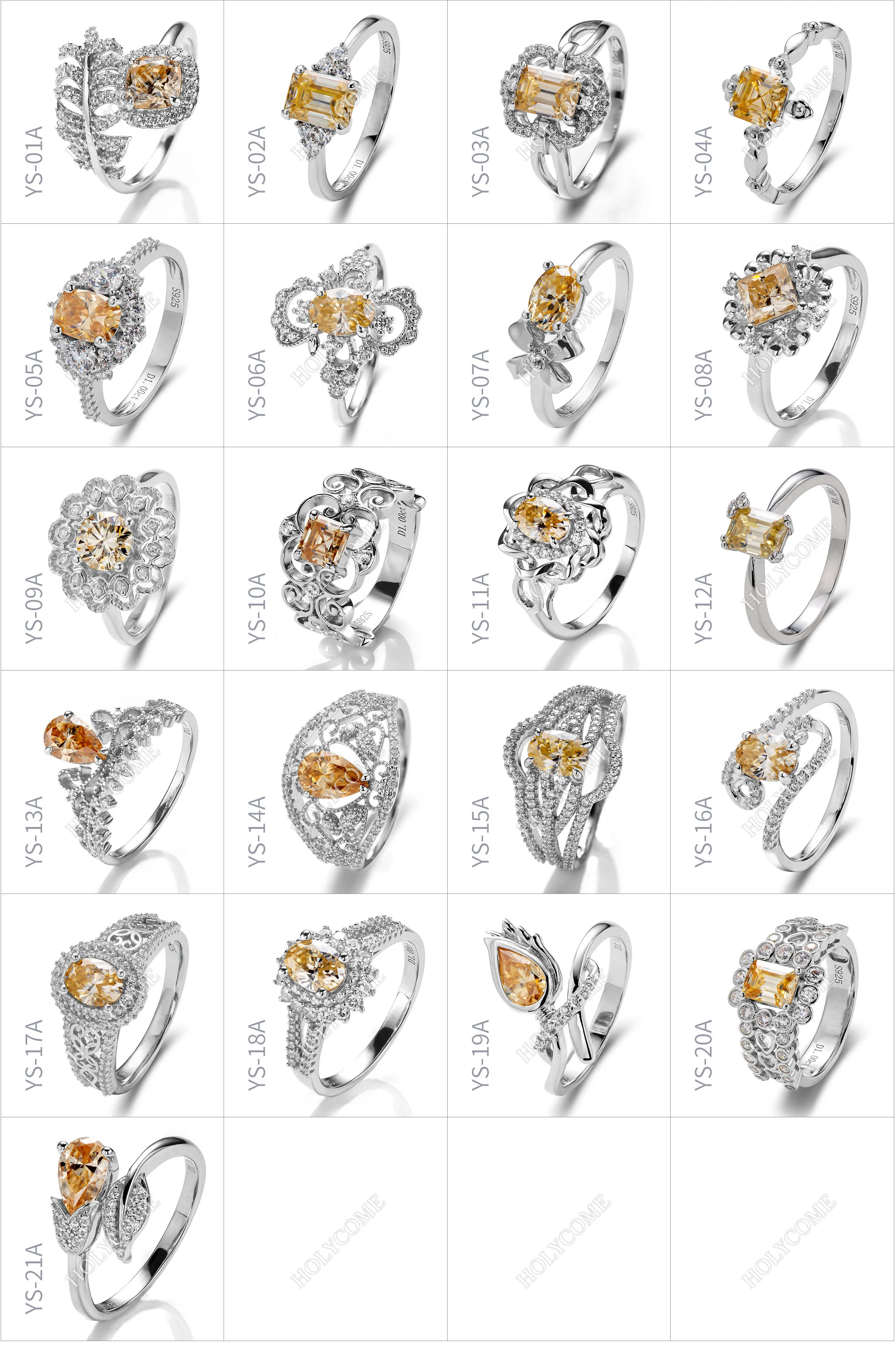 Three stones design 1ct VVS D diamond 925 silver material women moissanite ring