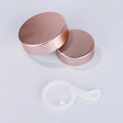 FTS Unique Rose Gold Cosmetic Skincare Cream Jar Glass Packaging