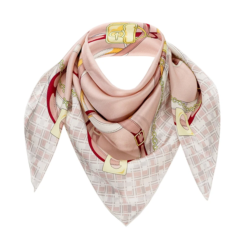 
Silk Scarf Designer Fashion Other Hijab Hair Head Scarf for Women 12MM 68*68CM Printed Square 100%Pure Silk Scarves&Shawls 