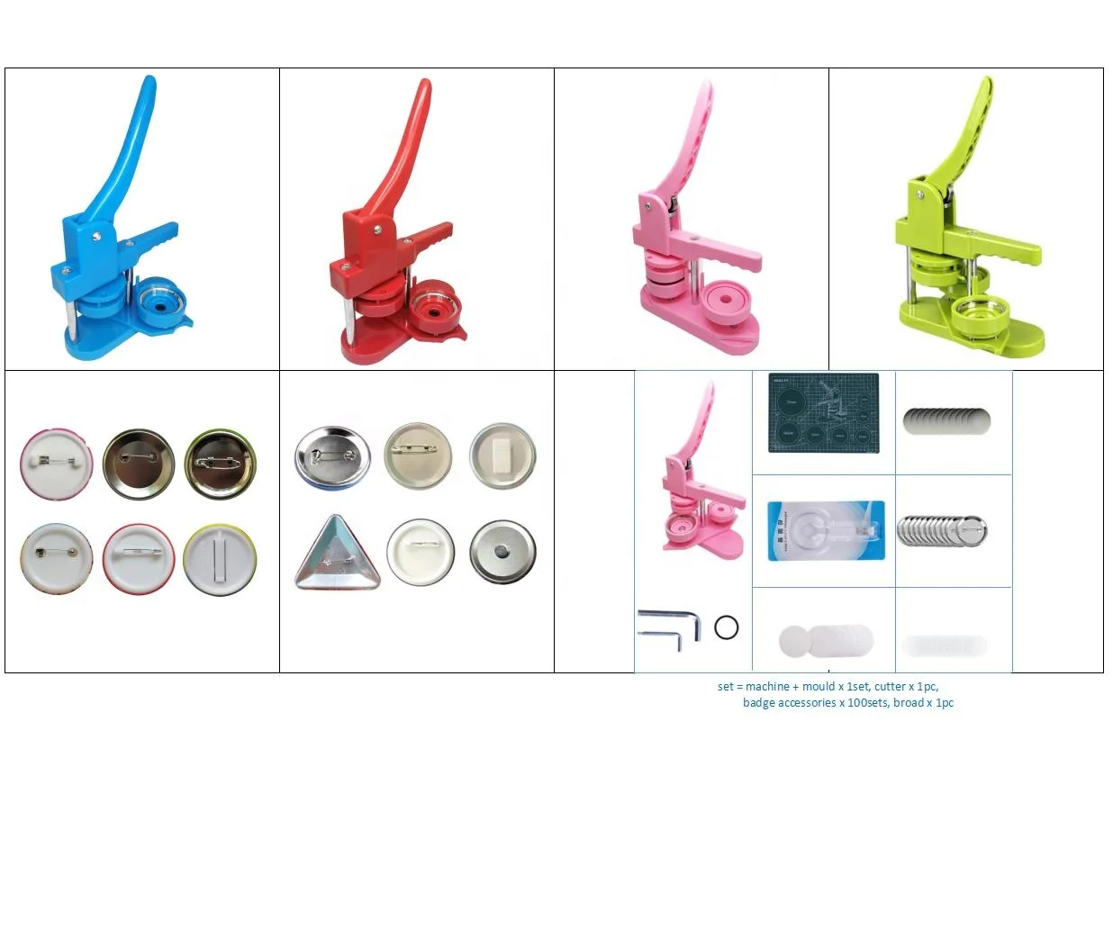 blank pin badge buttons for promotional