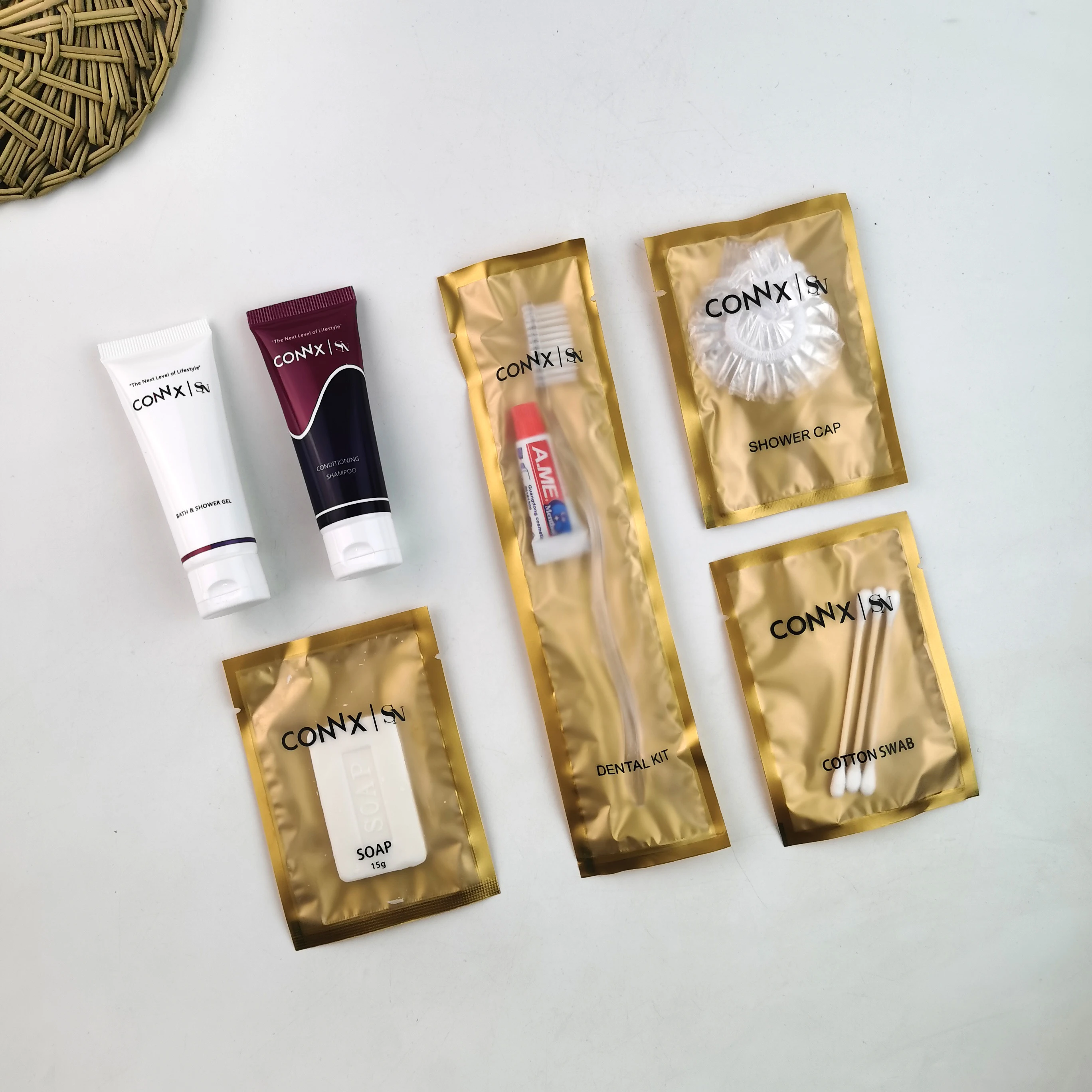 Гостиничные удобства Oem заводская цена индивидуальный логотип пятизвездочная гостиничная ванная комната Дешевый