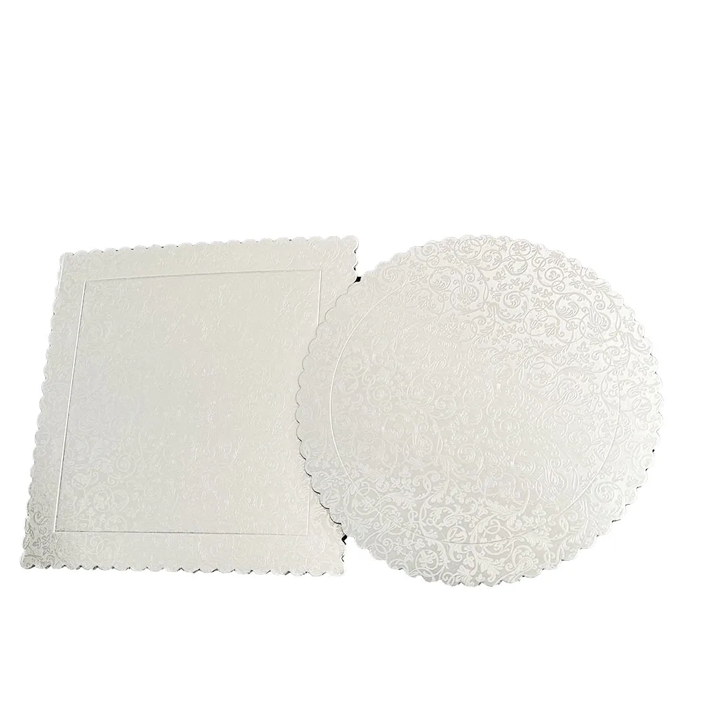 Professional Manufacturer Cake Board Plain Silver Cake Drum