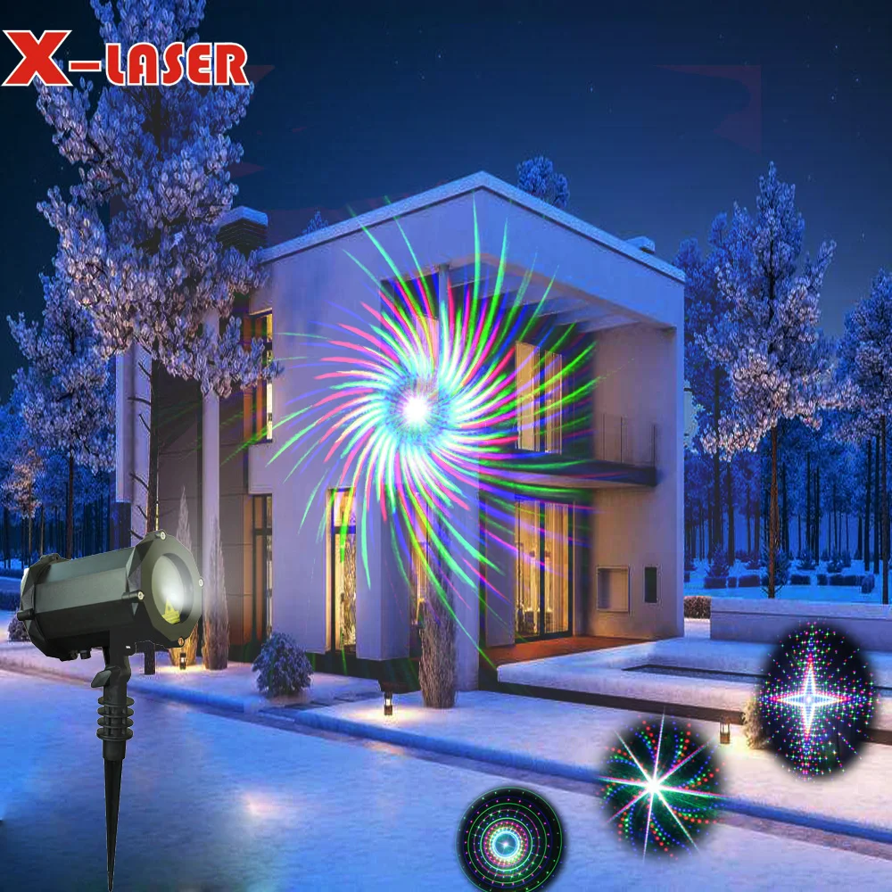 RGB 3D космические 16 моделей праздничное Лазерное освещение фестивальное Освещение Проектор для наружного внутреннего декора