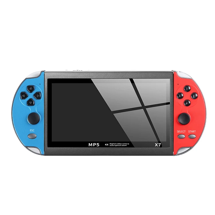 Оптовая продажа портативная игровая консоль X7 в стиле ретро с HD-экраном 4 3 дюйма для 1000 1