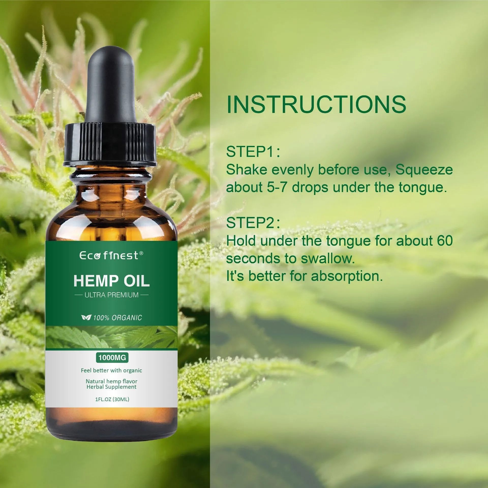 Skin Care Wholesale OEM/ODM Face Oil Serum tightens skin anti ageing Vegan Na-tural Organic Hemp Seed Oil Serum