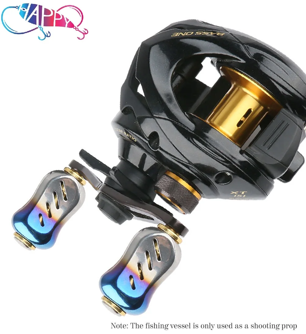Wholesale 2pcs/box fishing reel rock knob metal Retrofit Stainless steel fishing gear accessories fishing reel handle knobs