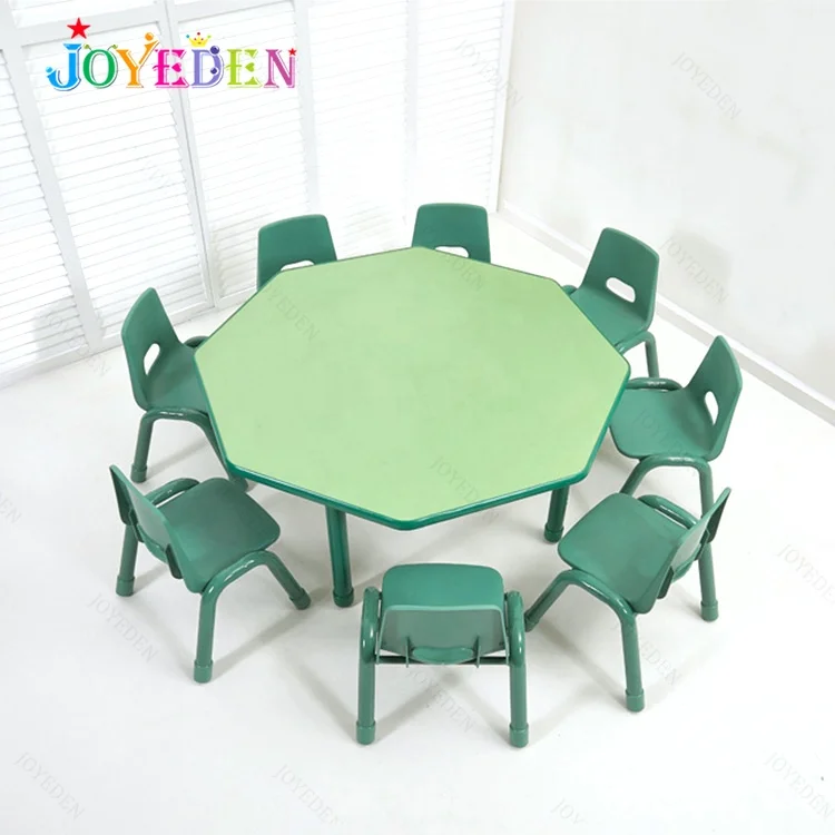 High Quality New Design Preschool Furniture Baby Study Cheap Plastic Tables And
