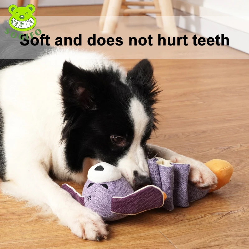 Wholesale Large Squeaky Resistance To Bite Dog Walking Plush Rope Training Toys For Dogs Pet Toys Soft Beer Canvas Manufacturer