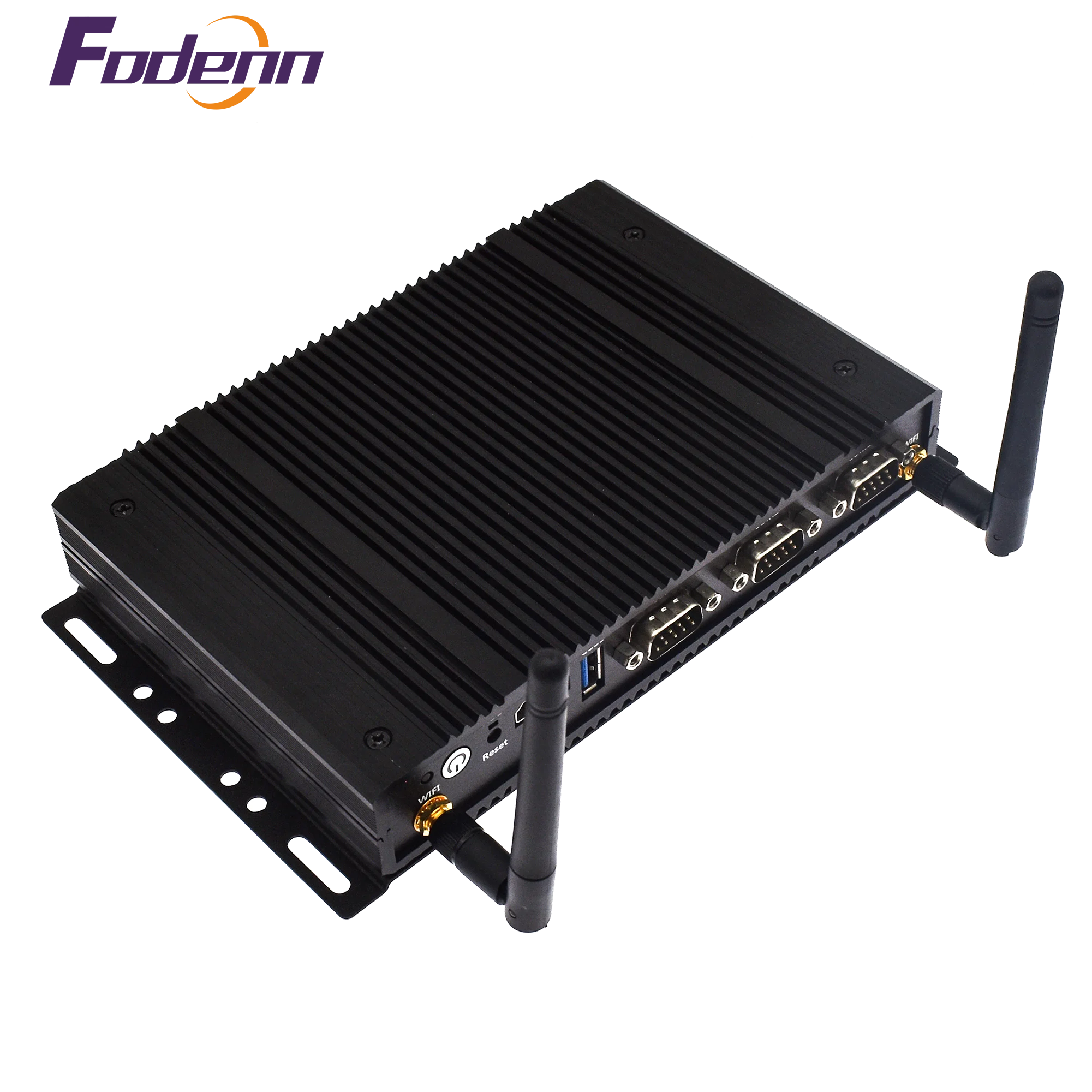 Fodenn Intel J1900 IPC-AC200 CPU embedded mini computer box industrial fanless mini pc