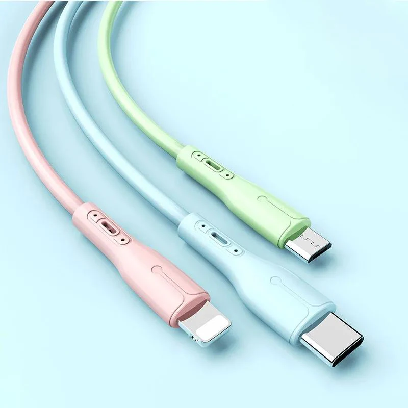 Новое поступление 1,3 м TPE Быстрая зарядка 3 в 1 usb зарядный кабель usb для iphone type c micro usb кабель