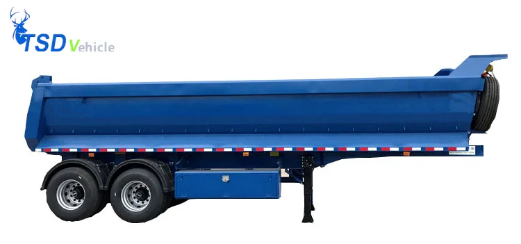 Factory price 3 axle side tipper truck dumper semi trailer dump truck