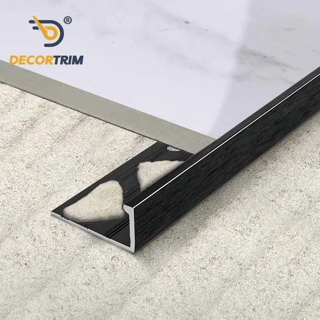 Prolink Metal Custom Factory Ceramic Wall Corner Edge 10mm L Shaped Corner Strip For Tiles Metal Aluminium Profile Tile Trim