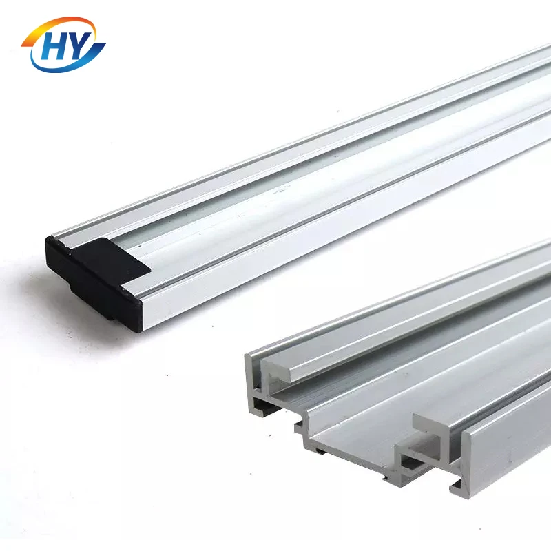 Professional custom aluminium framed sliding glass door window profile new design extrusion aluminum alloy rail profiles