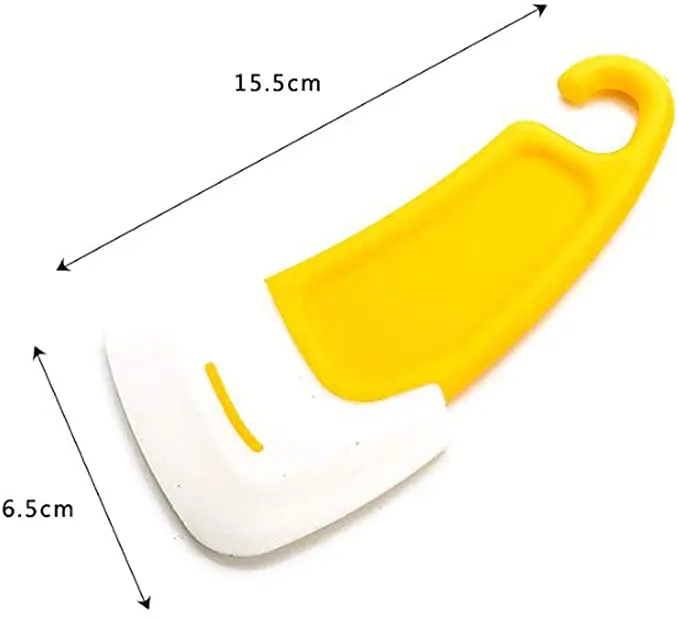 Kitchen Supplies Durable Silicone Edged Table Dish Squeegee Cleaner Pots Pans Bowl Leftovers Food Cleaning Scraper