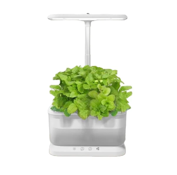 Indoor Hydroponics Growing Systems Specific Spectra LED Grow Light Bamboo Frame 16pods Hidroponic System For Home