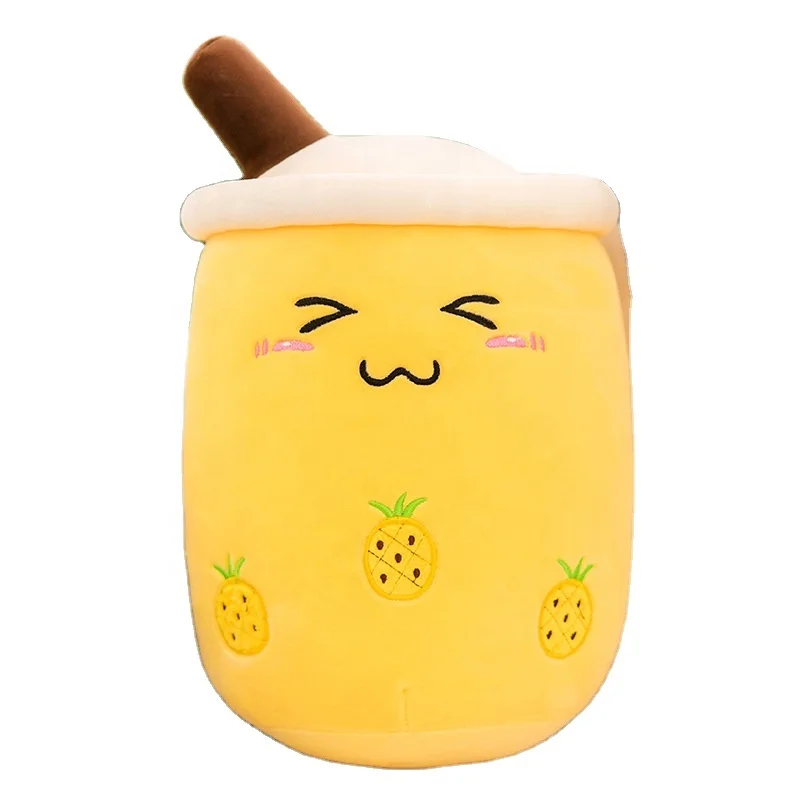 Super Soft Kawaii Simulation Pillows Cushions Doll Pearl Milk Tea Doll Decorative Gifts Milk Tea Cups Stuffed Plush Toys