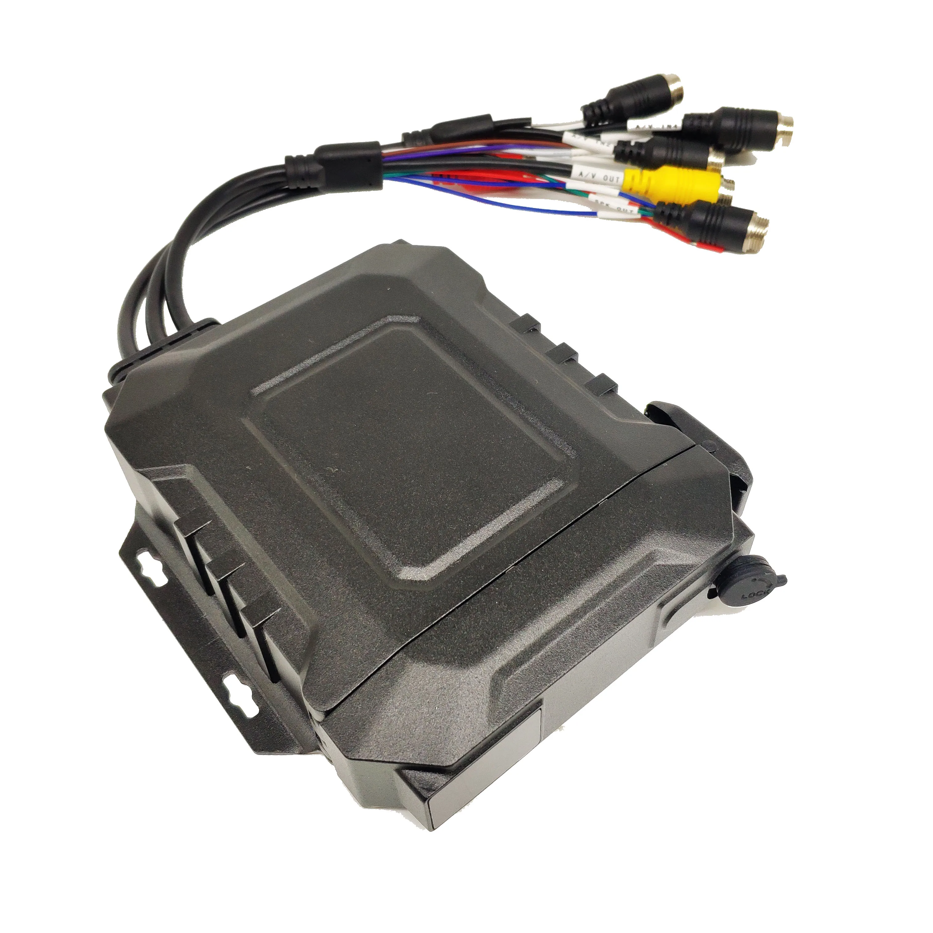 New Waterproof IP65 1080P 4-CH Hard Disk Car Mobile DVR hdd SD Mobile DVR Recorder