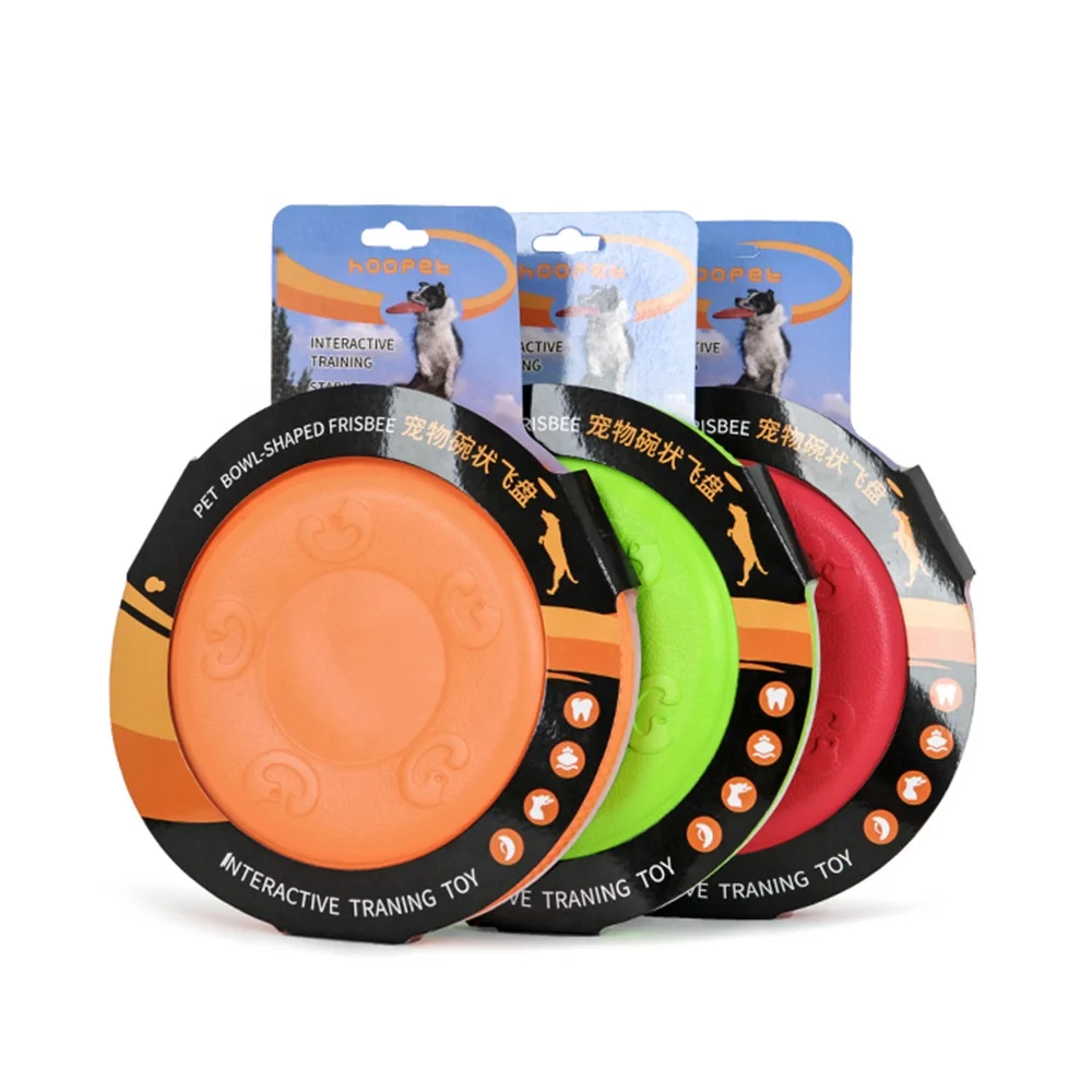 Amazon hot sale wholesale dog frisbeed chew toys and biting resistant interactive puzzle game pet dog flying disc toys (1600324237476)