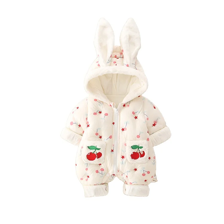 
40 Designs New Baby Costume Rompers Clothes Cold Winter Boy Girl Thicken Jumpsuit Warm Comfortable Baby Hooded Bodysuit Romper 