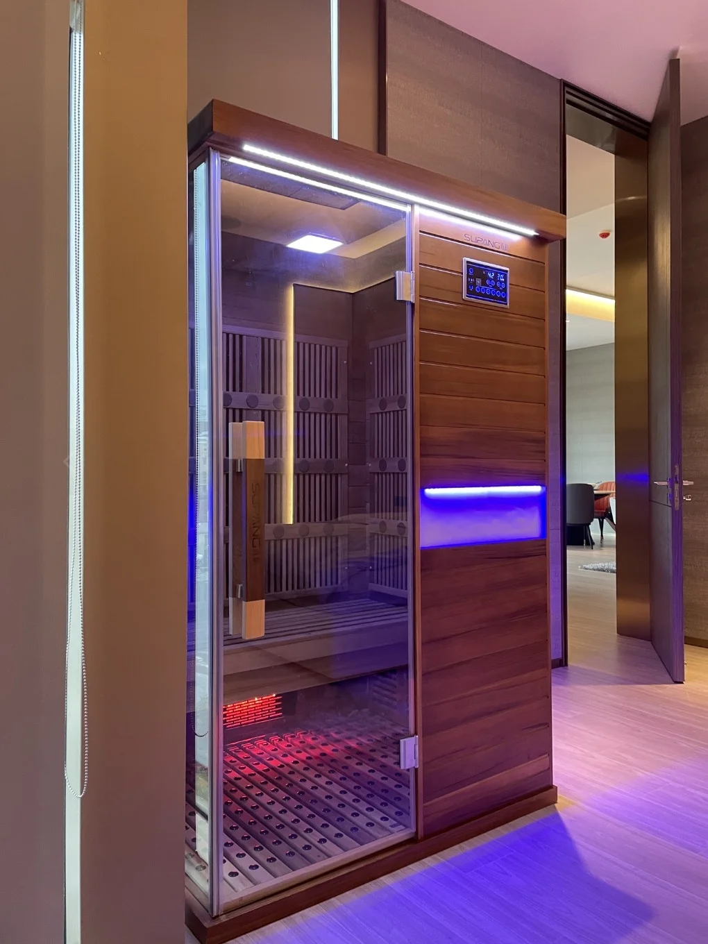 Sale of 2022 new high-tech indoor dry steam double red cedar steam sauna far infrared sauna room