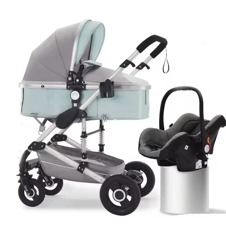 Baby Car Seat And Strollers Baby Pushchairs Carriage Poussette 3 in 1 Foldable Baby Stroller 3 In 1 With Car Seat