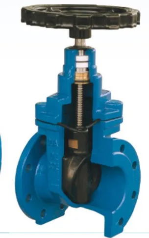 SUFA Brand DN300 Manual Flange End EKB Resilient-seated Gate Valve With Signal GGG50 Water Valve