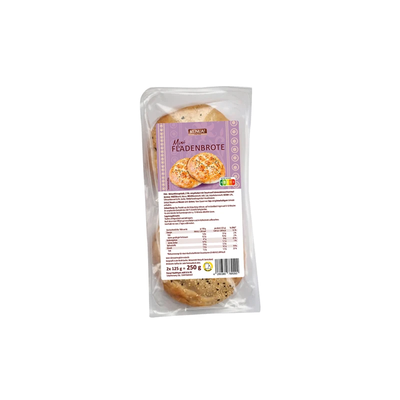 Great Quality Turkish Oriental Arabic Style Semi Soft Texture White Bread Type Mini Pide For Export
