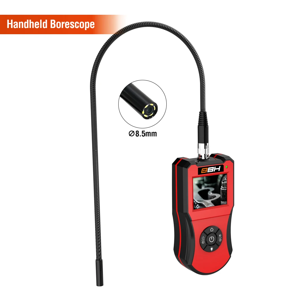 5.5mm Semi-flexible tube handheld videoscope inspection camera 3.5/5.7 inch auto diagnostic videoscope snake camera