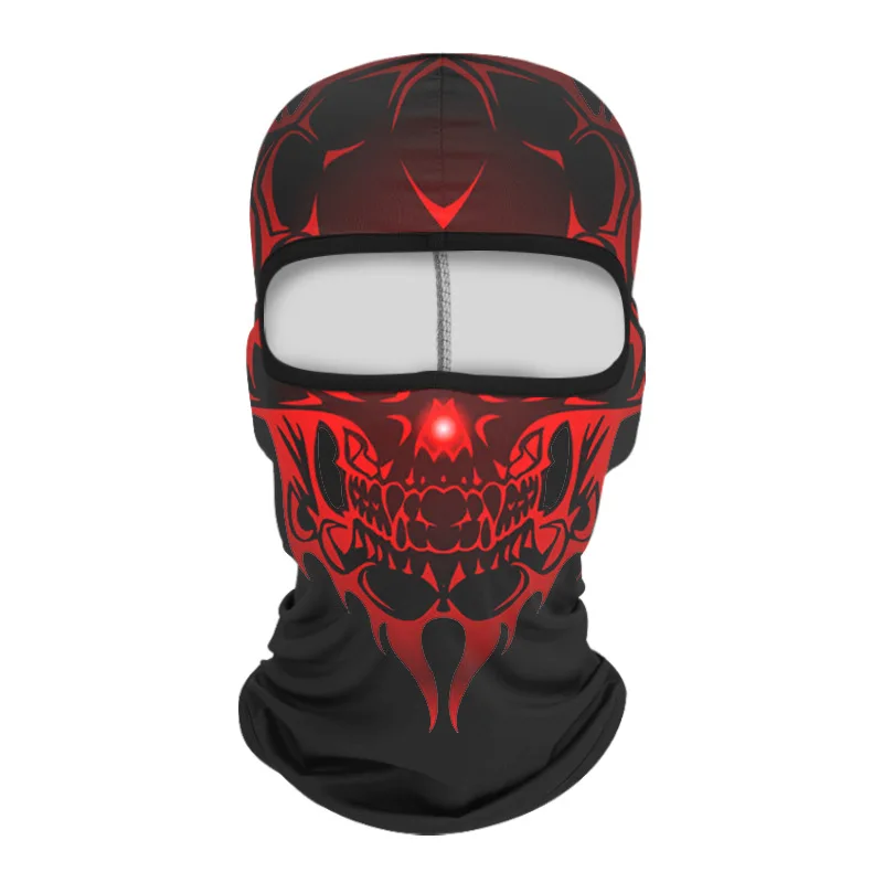 Top Sale Outdoor Sports  Ice Silk Mask Monster head wear Motorcycle Riding Head Cover Skull Cycling Balaclava