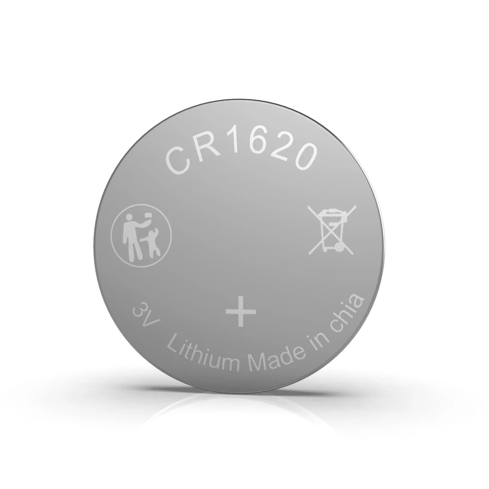 High Capacity Round Button Coin Cell Cr1620 3.0v 70mah Lithium Battery For Luminous Toy Remote Control Car
