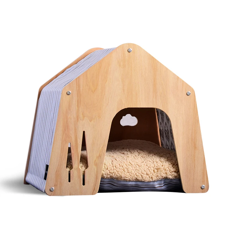 outdoor pet house cat kitty house friendly wood pet cat house for playing and rest
