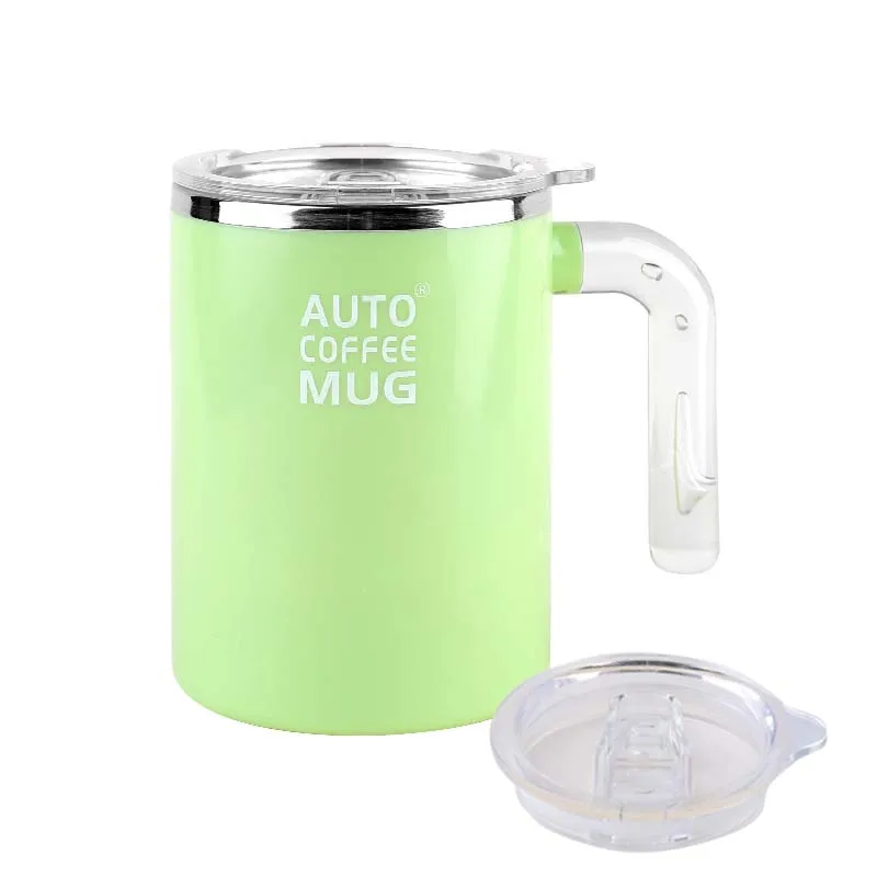 Energy-Efficient Automatic Self-Stirring Tea Mug with Smart Lid Stainless Steel Home Use Hot Water Mixer