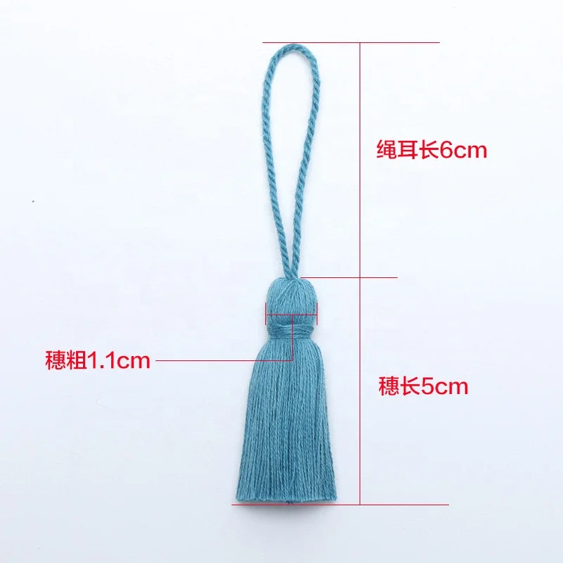 Wholesale cotton small tassel Hanging tassels with loop 5cm multi-colors hang decorations