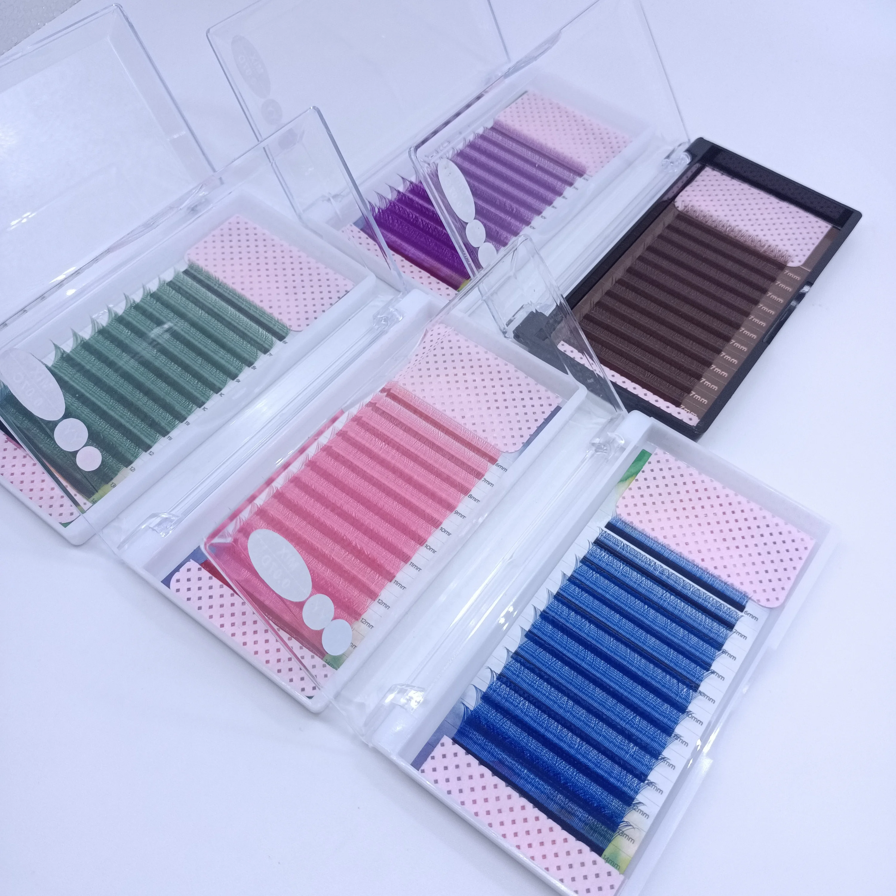 HOT SALE  Crisscross YY eyelashes extensions W 0.07C D wholesale Customizable individual fluffy cluster  korean pbt easy bond