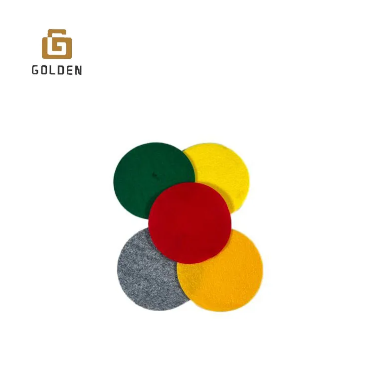 Golden Punch Needle Pillow Mushroom Tote Felt Bag Thick Grow Bylon Acrylic Stiff Printed Rpet Felt Fabric Needle Punched Felt