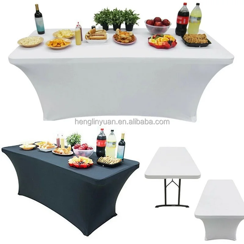 4ft 6ft 8ft Trade Show Spandex Buffet Tablecloth