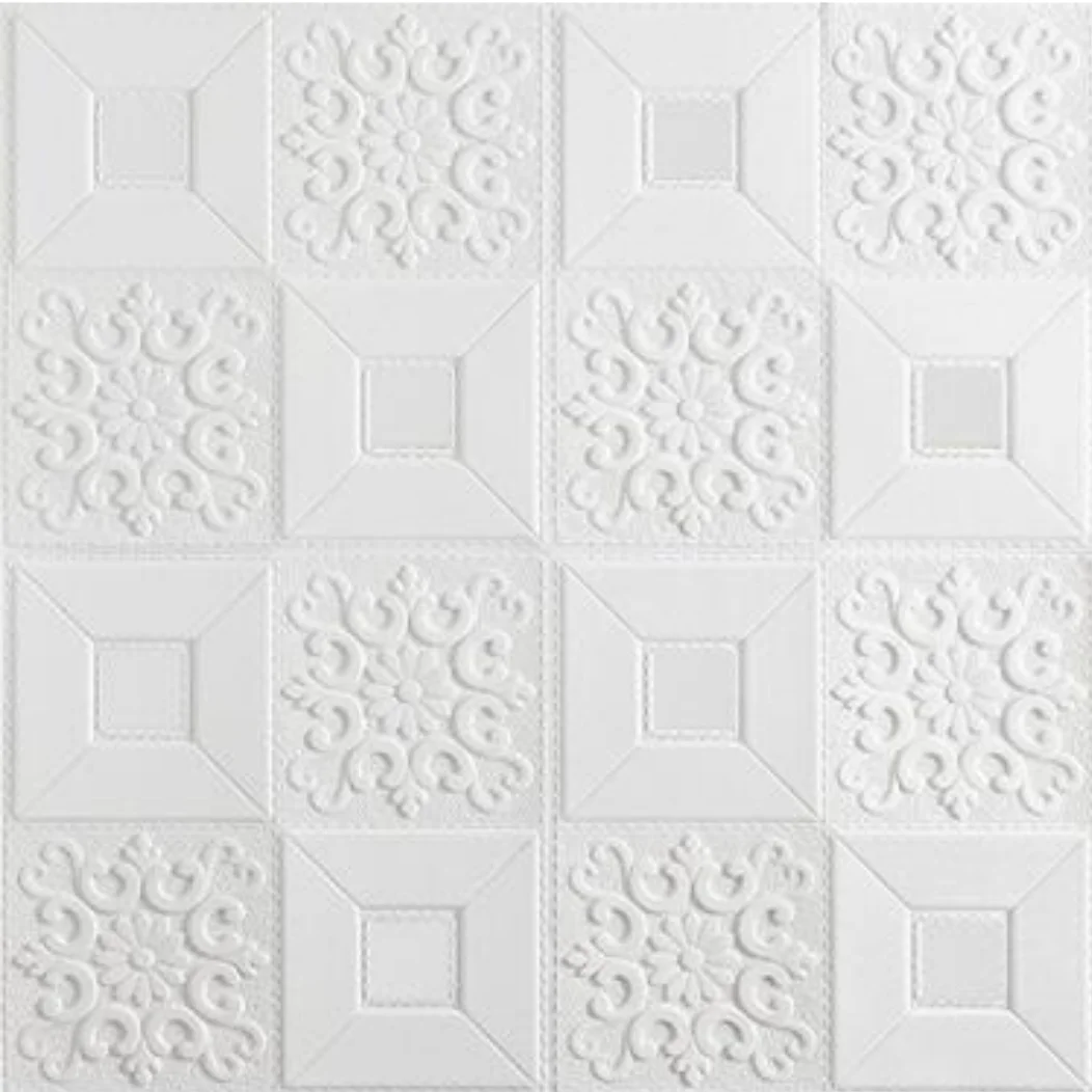 Interior Home Decoration Wallpaper PVC Waterproof Easy to Cut Ceiling Tile Vinyl 3d Wall Panel For TV Background and Ceiling