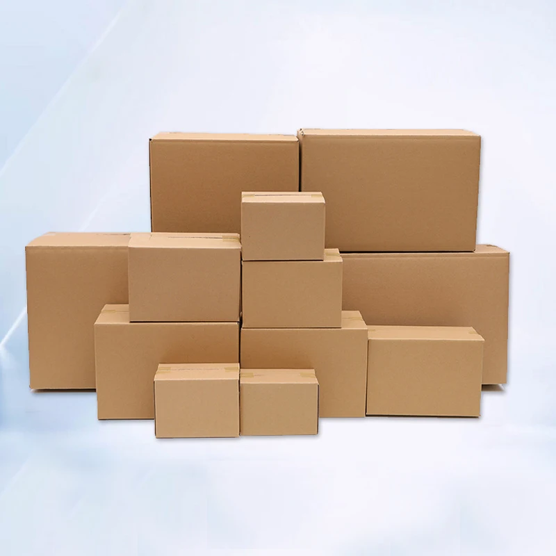 Customized express packaging boxes, logistics packaging boxes, moving packaging and storage of corrugated kraft paper boxes