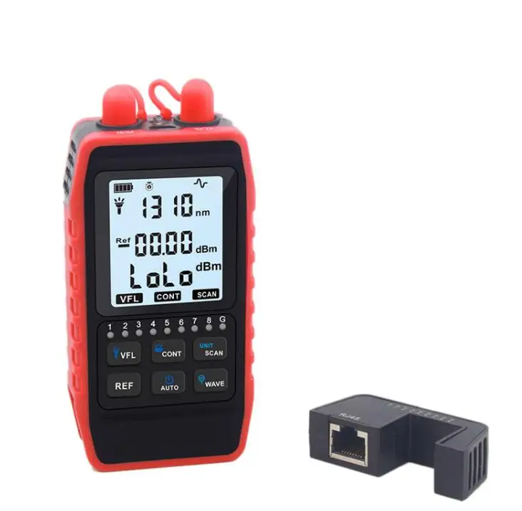 NF-908S Optical Power Meter Network Cable Finder Wire Tracker OPM Visual Fault Locator Wiremap VFL REF SCAN Optical Fiber Tester
