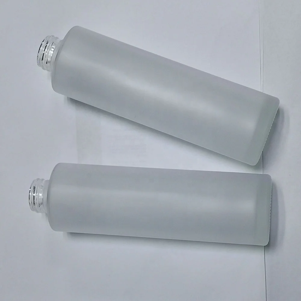 Hot sale 150 ml  frosted cosmetic glass  bottle skin care  lotion pump bottle