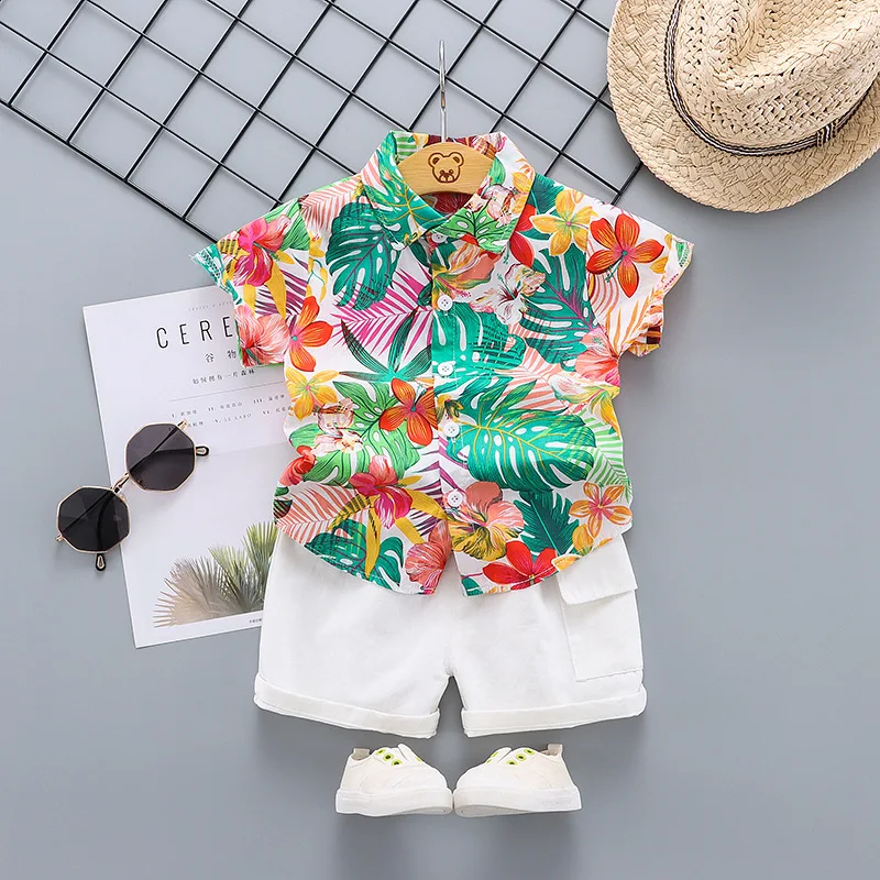 Children Clothes Summer 2 Piece Set Toddler Boy Outfit Kids Baby Boys Clothing Sets 3-4 Years