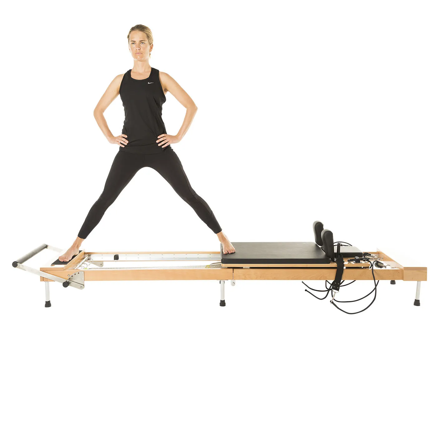 
Gym fitness Exercise equipment balance body yoga exercise wooden pilates reformer for yoga 