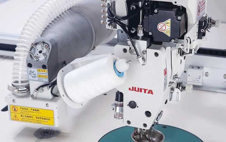 JUITA JTK10-90AWWJ  360 Degree  Machine head Rotate Automatic Template Sewing Machine Laser  Pattern Sewing Machine