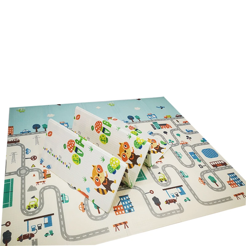 
Factory Wholesale Fisher Price Toys Non-toxic Floor 100% Polyester Baby Play Mat 