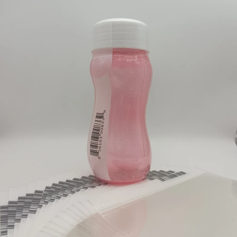 Printing Clear PVC Shrink Film Plastic Heat Shrink Wrap Label For Beverage Can Bottles